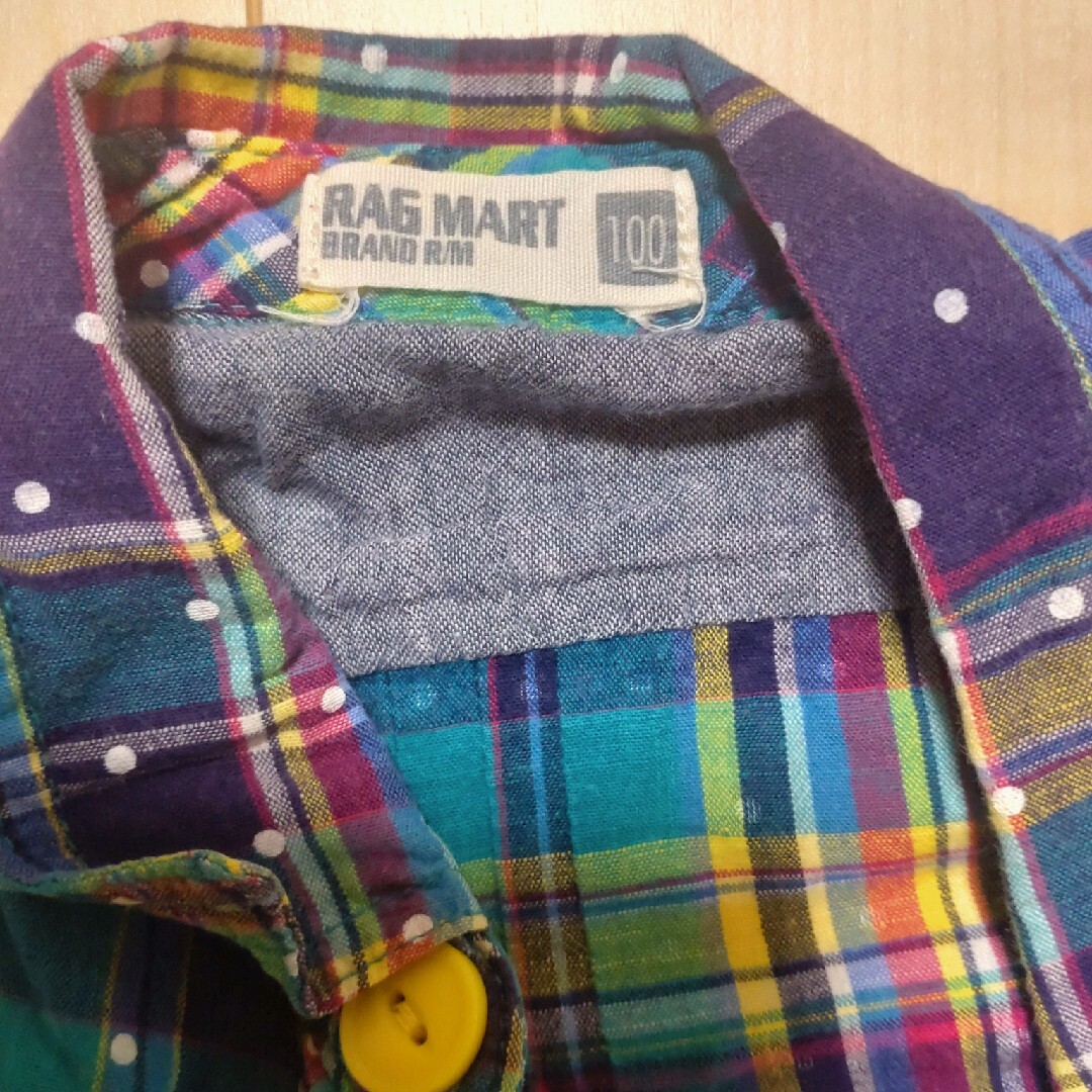 RAG MART(ラグマート)のシャツ　100cm キッズ/ベビー/マタニティのキッズ服男の子用(90cm~)(Tシャツ/カットソー)の商品写真