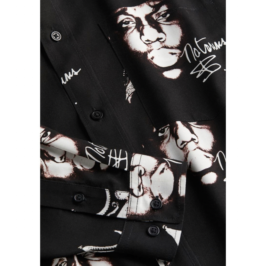 H&M(エイチアンドエム)の新品 H&M × ノートリアス B.I.G. コラボ シャツ 長袖 M メンズのトップス(シャツ)の商品写真