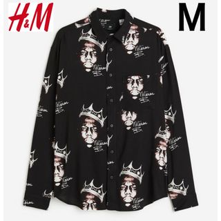 新品 H&M × ノートリアス B.I.G. コラボ シャツ 長袖 M