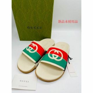 グッチ(Gucci)の【GUCCI】新品未使用品 インターロッキングG スライドサンダル 40(サンダル)