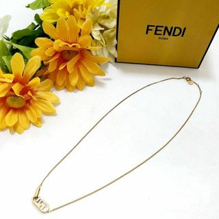 フェンディ(FENDI)のフェンディ☆★GP×ラインストーン☆オーロック☆ネックレス(ネックレス)