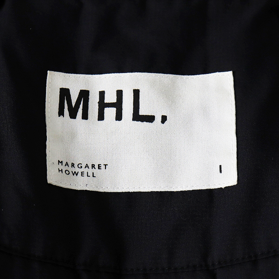 2016AW MHL. MARGARET HOWELL マーガレットハウエル 中綿ライナー付 モッズコート 1/ブラック コットン【2400012334441】 レディースのジャケット/アウター(モッズコート)の商品写真