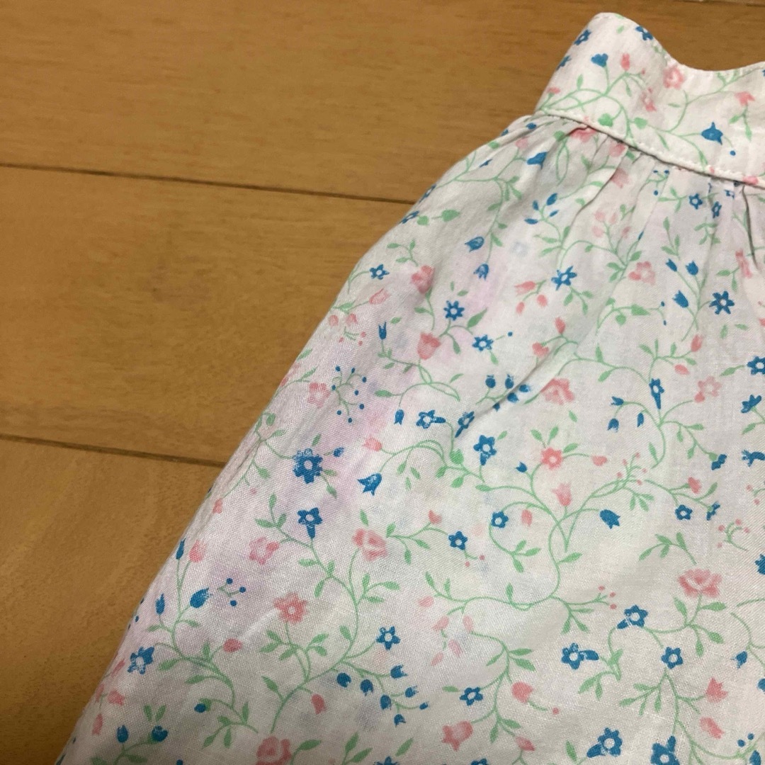 スカート　ホワイト　花柄　140 キッズ/ベビー/マタニティのキッズ服女の子用(90cm~)(スカート)の商品写真