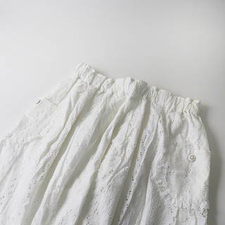大きいサイズ franche lippee フランシュリッペ summer スカート FL5/ホワイト フラワーレース【2400012687677】