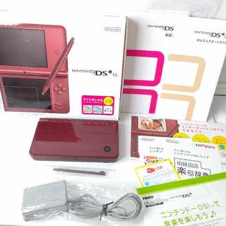 ニンテンドーDS(ニンテンドーDS)のNintendo　ニンテンドーDSiLL ワインレッド　極美品　任天堂　ゲーム機(携帯用ゲーム機本体)