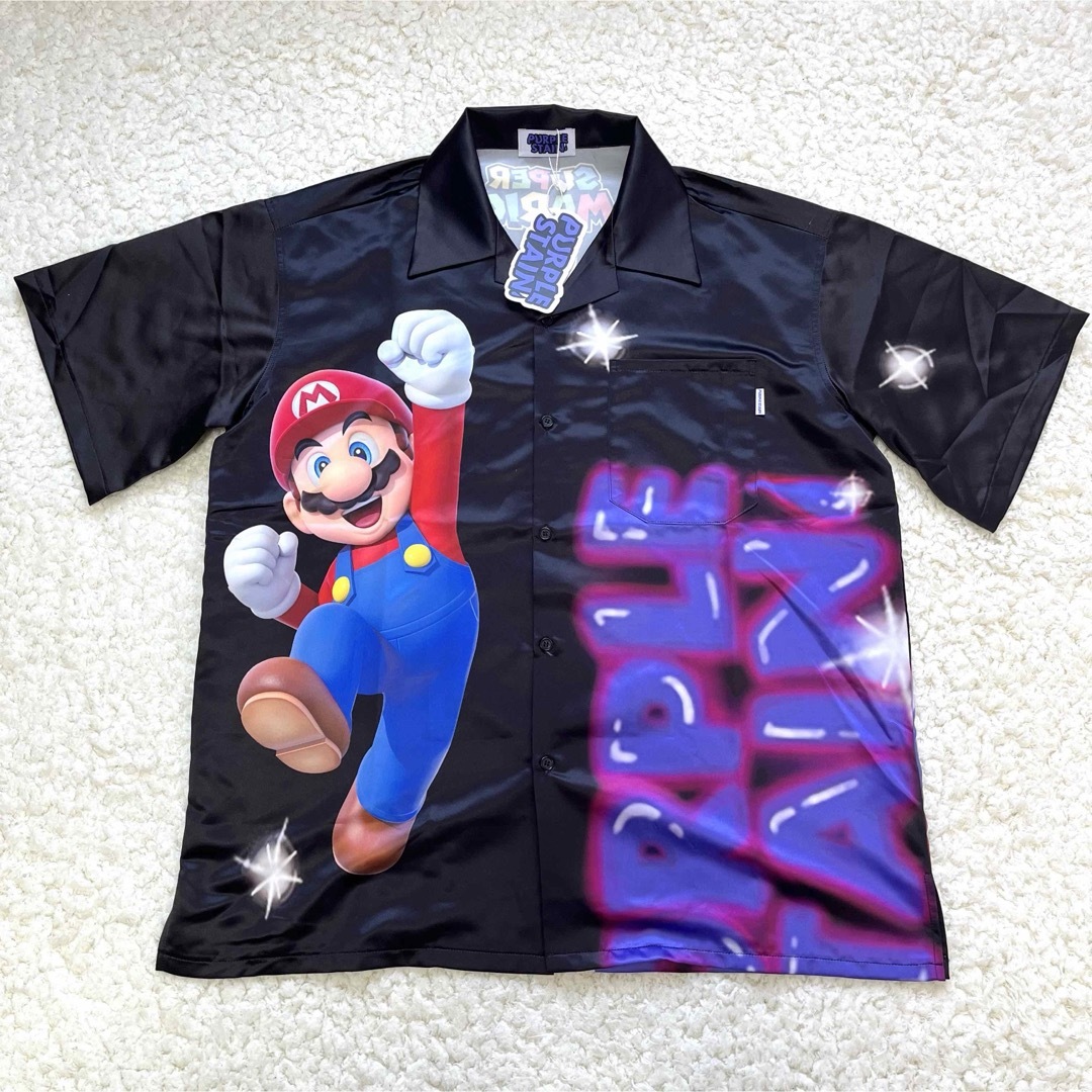 ゆるだぼ　PURPLE STAIN SUPER MARIO コラボ　半袖シャツ メンズのトップス(Tシャツ/カットソー(半袖/袖なし))の商品写真