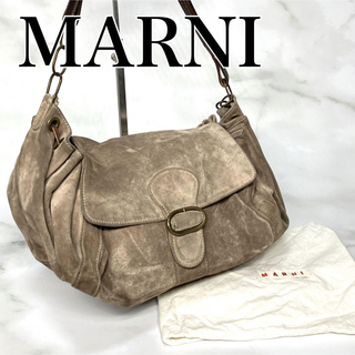 Marni - MARNI マルニ　ショルダーバッグ　肩掛け　ブラウン　レザー　スエード