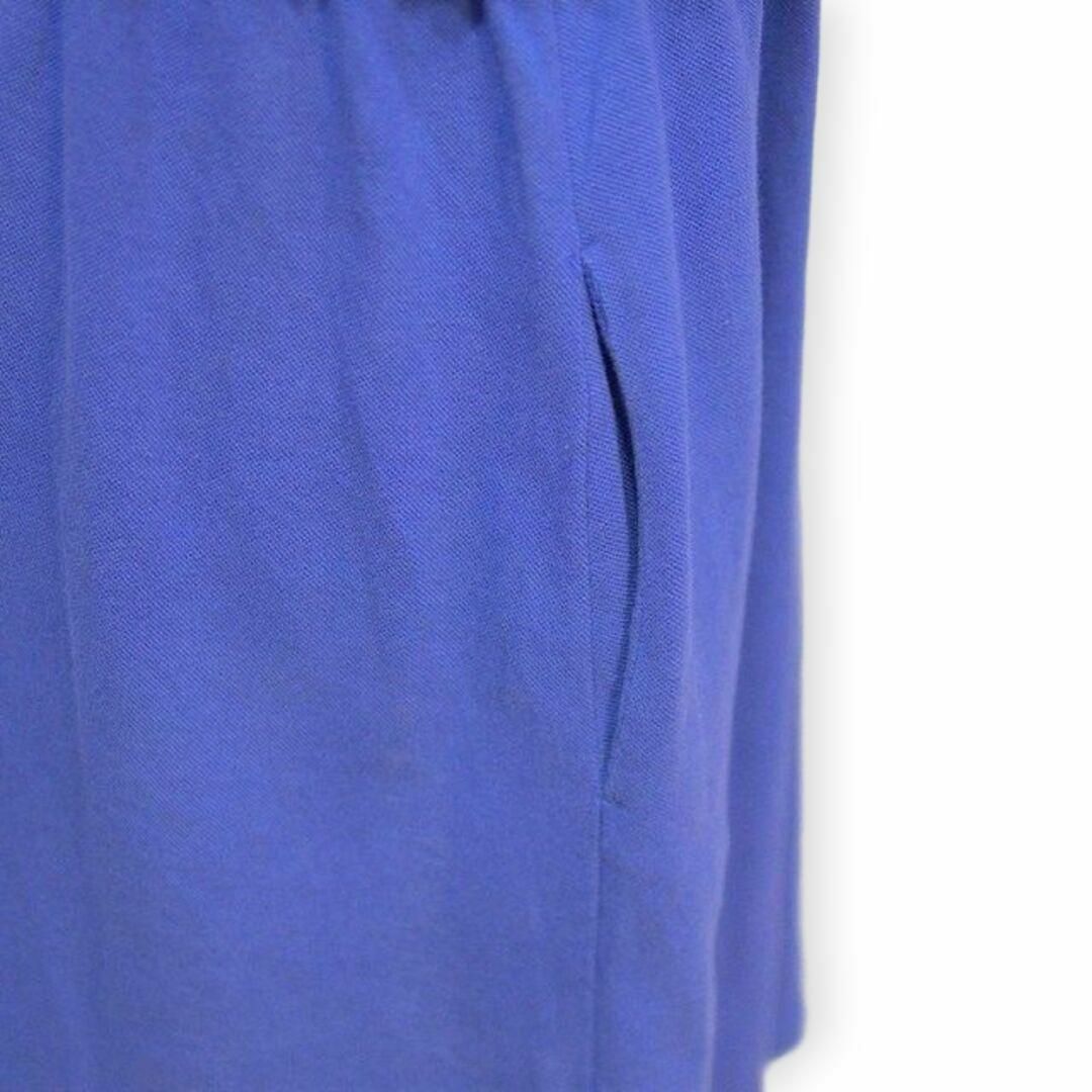 CARVEN(カルヴェン)の美品 カルヴェン ポロワンピース 膝丈 半袖 M パープル ロゴ CARVEN レディースのワンピース(ひざ丈ワンピース)の商品写真
