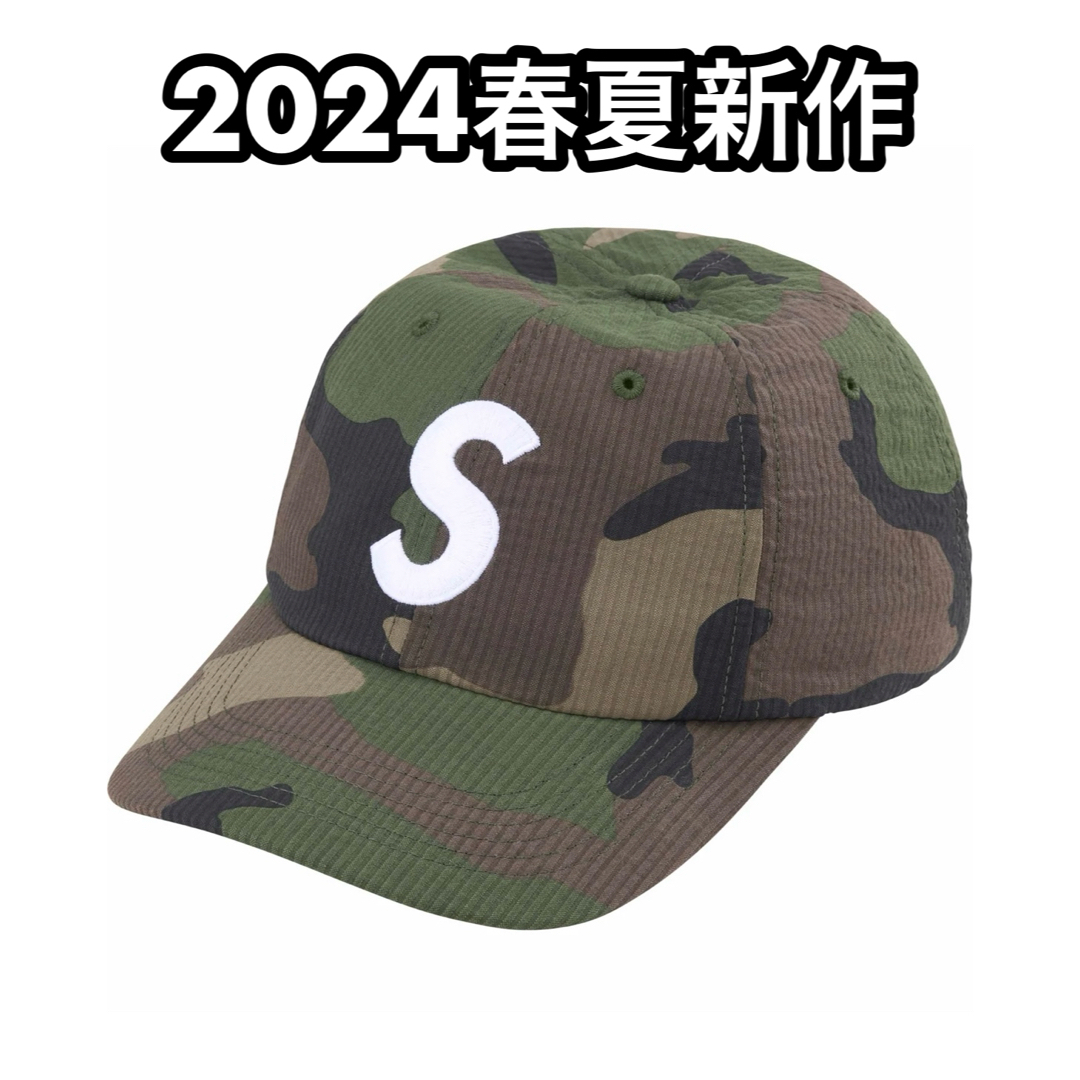 Supreme(シュプリーム)のSeersucker S Logo 6-Panel メンズの帽子(キャップ)の商品写真