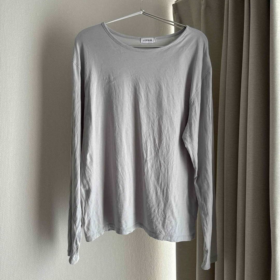 LEPSIM(レプシィム)のLEPSIM  アソートベーシックロンT  薄グレー  レディースのトップス(Tシャツ(長袖/七分))の商品写真