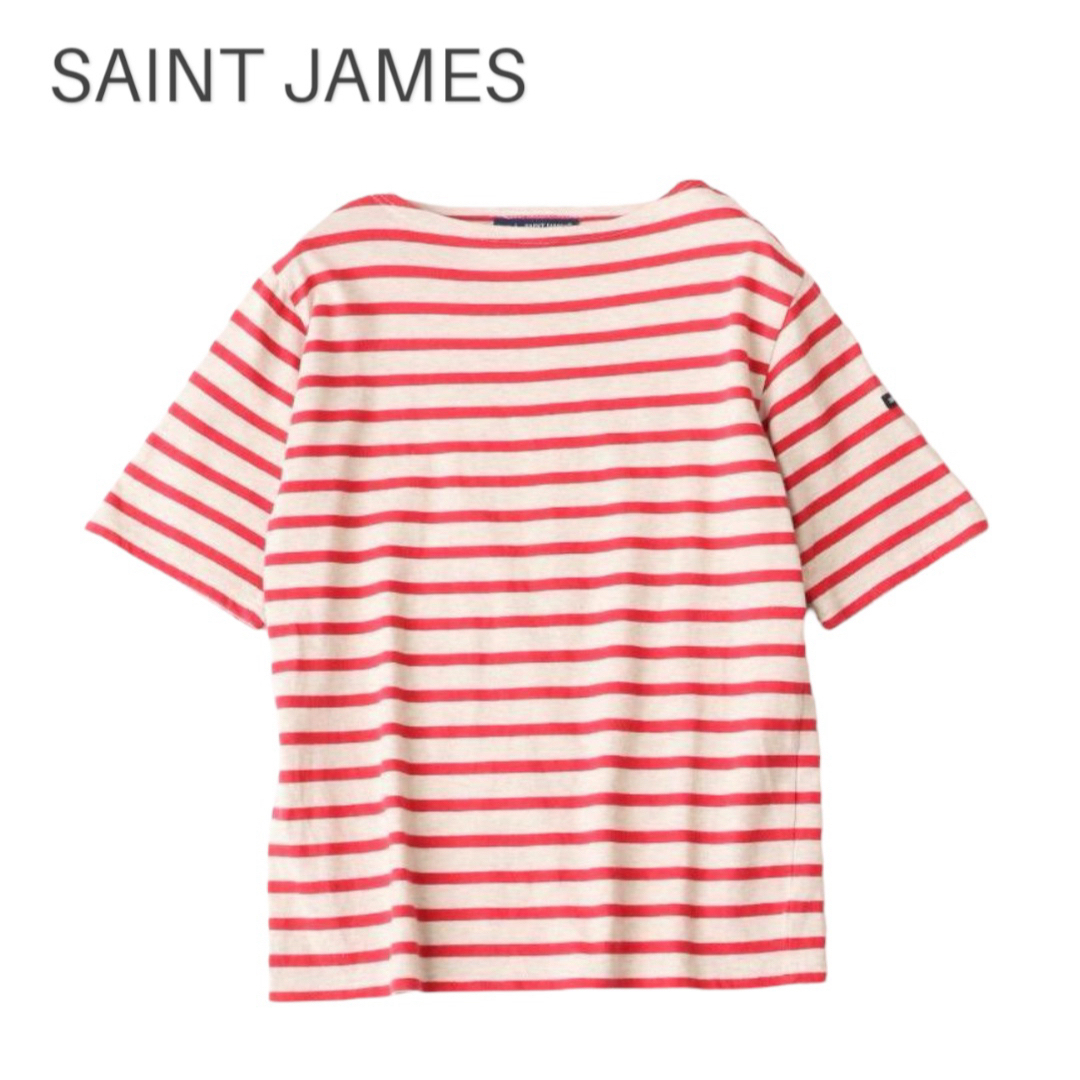 SAINT JAMES(セントジェームス)のSAINT JAMES ボートネックボーダーTシャツ piriac レディースのトップス(Tシャツ(半袖/袖なし))の商品写真