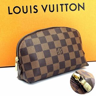 ルイヴィトン(LOUIS VUITTON)のc636真贋済【ヴィトン】極美品”ダミエ ポシェット コスメティック ポーチ(ポーチ)