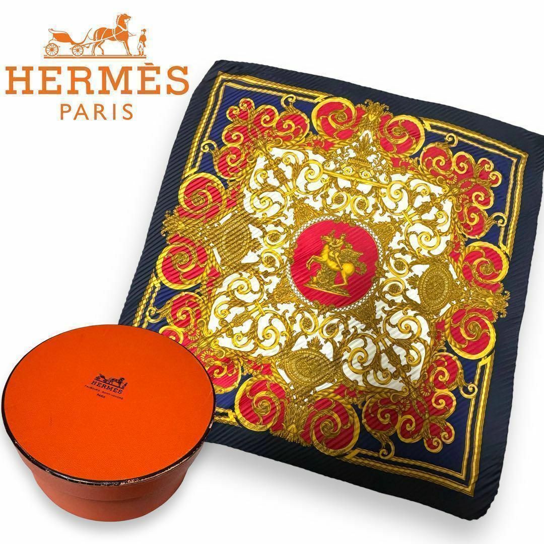 Hermes(エルメス)のHERMES エルメス スカーフ カレ90 チェルリーの公園  シルク100% レディースのファッション小物(バンダナ/スカーフ)の商品写真