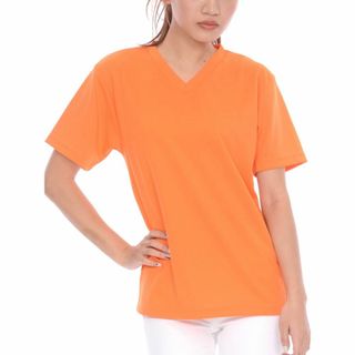 ティーシャツドットエスティー Tシャツ ドライ 半袖 無地 Vネック UVカット(その他)