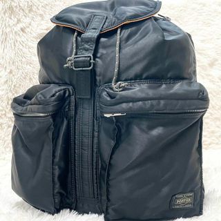 ポーター(PORTER)の【美品】ポーター 吉田カバン タンカー リュック バックパック ナイロン 黒(リュック/バックパック)