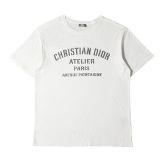 ディオールオム(DIOR HOMME)のDior HOMME ディオールオム Tシャツ サイズ:XL 21SS ATELIER ロゴ プリント クルーネック 半袖Tシャツ 043J615A0589 ホワイト 白 イタリア製 トップス カットソー【メンズ】【中古】(Tシャツ/カットソー(半袖/袖なし))