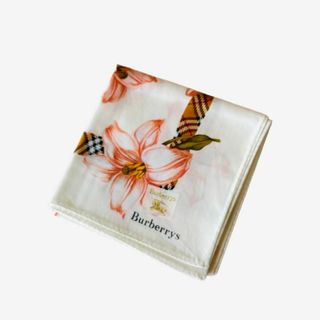 バーバリー(BURBERRY)のバーバリーズ　ハンカチ　ノバチェック　花(ハンカチ)