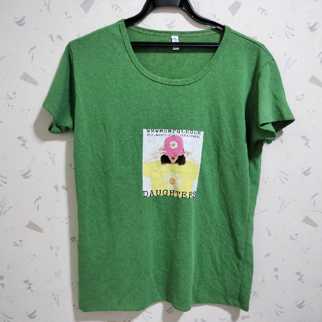 レディース トップス 半袖 夏服 韓国ファッション ティシャツ 緑 Tシャツ 新 レディースのトップス(Tシャツ(半袖/袖なし))の商品写真
