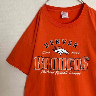 デルタ(DELTA)のNFLデンバーブロンコスオーバーサイズビッグロゴTシャツアメフトTEEtシャツ(Tシャツ/カットソー(半袖/袖なし))