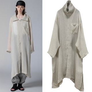 ワイズ(Y's)のY's LENO CLOTH STAND COLLAR DRESS 1(その他)