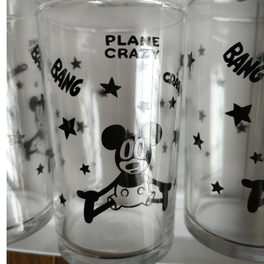 Disney(ディズニー)のディズニー　ミッキー　グラス　コップ　212Kコラボ　キッチン　オールドミッキー エンタメ/ホビーのおもちゃ/ぬいぐるみ(キャラクターグッズ)の商品写真