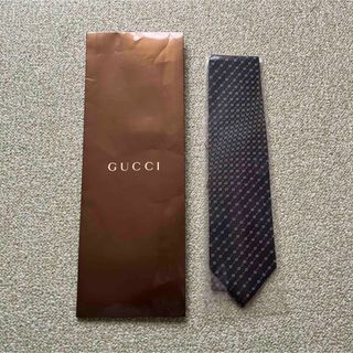 グッチ(Gucci)のGUCCI ネクタイ GGパターン柄 ブラック 新品未使用品(ネクタイ)