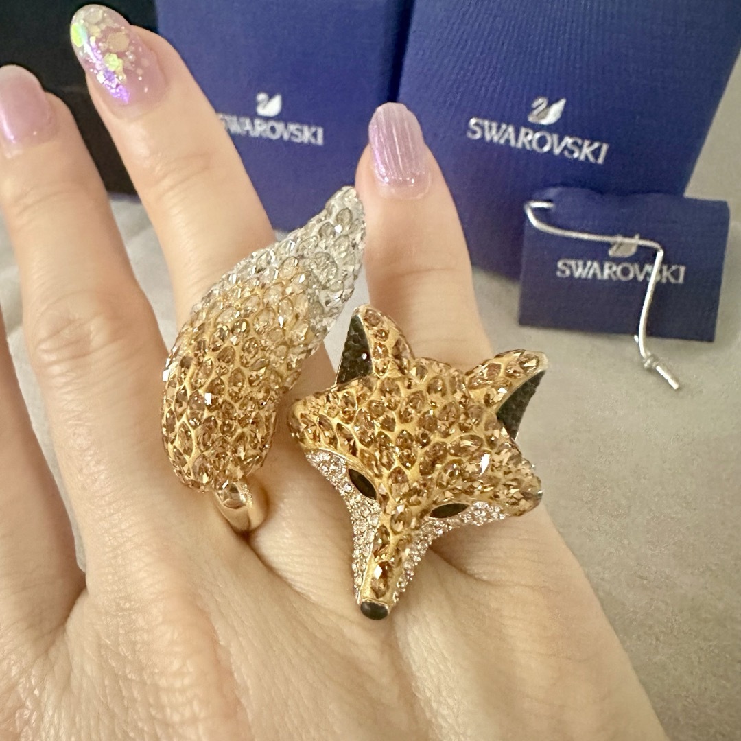 SWAROVSKI(スワロフスキー)の新品Swarovski ゴールドキツネリングMARCH FOX レディースのアクセサリー(リング(指輪))の商品写真