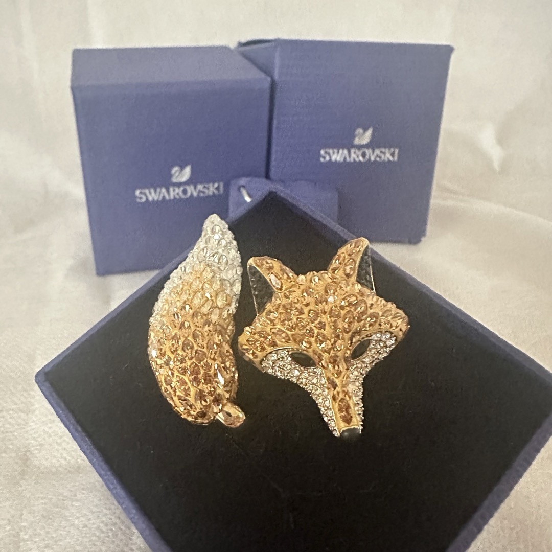 SWAROVSKI(スワロフスキー)の新品Swarovski ゴールドキツネリングMARCH FOX レディースのアクセサリー(リング(指輪))の商品写真