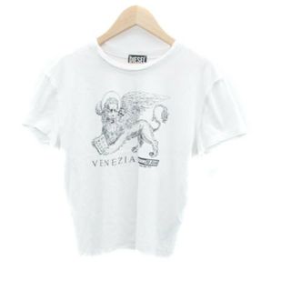 ディーゼル(DIESEL)のディーゼル T₋REGAL Tシャツ カットソー プリント L オフホワイト(Tシャツ(半袖/袖なし))