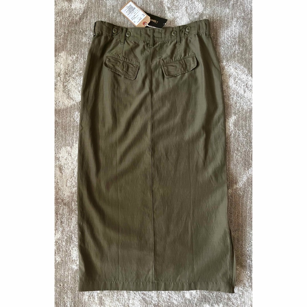 L'Appartement DEUXIEME CLASSE(アパルトモンドゥーズィエムクラス)の新品未使用 レミレリーフMilitary Maxi Skirt 38 カーキ レディースのスカート(ロングスカート)の商品写真