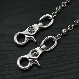 Chrome Hearts - クロムハーツ【CHROMEHEARTS】【保証書付】【ロング】【＃1】クロスボール/ウォレットチェーン/2クリップ/171.7ｇ【中古】12718