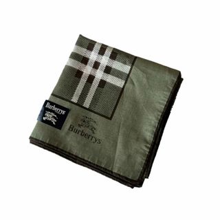 バーバリー(BURBERRY)のバーバリーズ　未使用ハンカチ　チェック　カーキ　チェック(ハンカチ/ポケットチーフ)