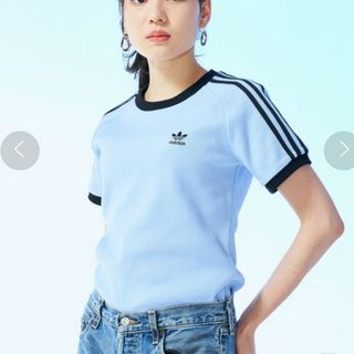 新品　アディダスオリジナルス スリーストライプス スリム 半袖 Tシャツ  XL