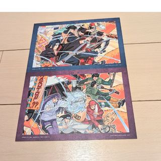 バンダイ(BANDAI)のNARUTOP99 E賞 イラスト色紙 2種(キャラクターグッズ)