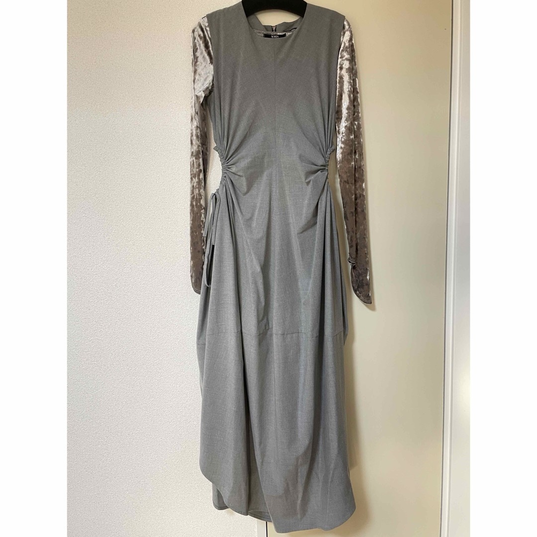 SORIN TRストレッチ　ベロアスリーブドレス　2枚セット レディースのワンピース(ロングワンピース/マキシワンピース)の商品写真