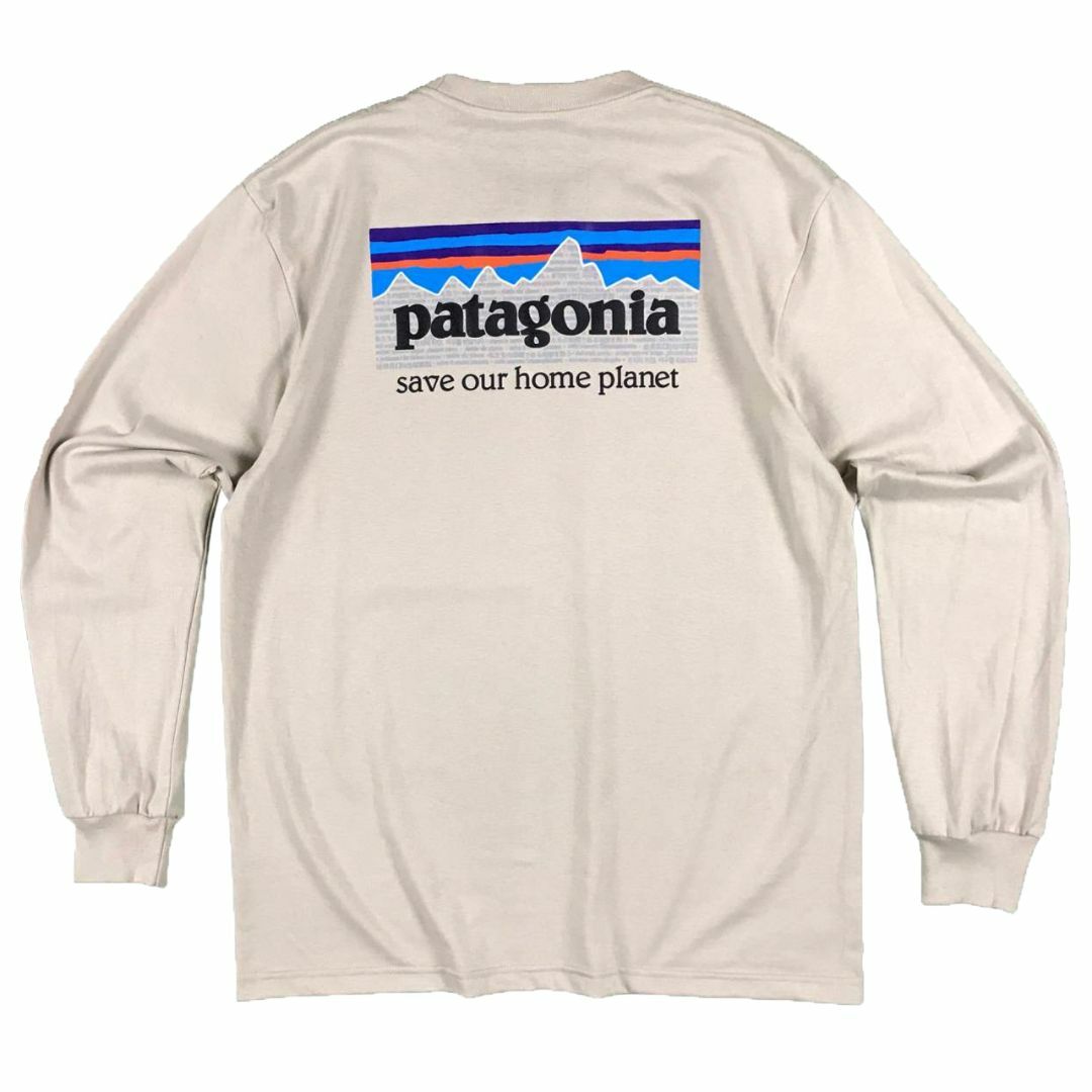 美品　パタゴニア　patagonia P6ミッション　ライトカーキ　L　サイズ　 メンズのトップス(Tシャツ/カットソー(七分/長袖))の商品写真