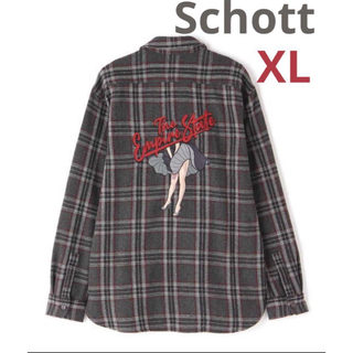 ショット(schott)のSchott/ショット ヘビーネルチェックシャツ エンパイアステイト メンズXL(シャツ)