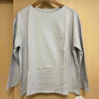 新品未使用　レディース　プルオーバー　長袖　日本製　オーガニックコットン(Tシャツ(半袖/袖なし))