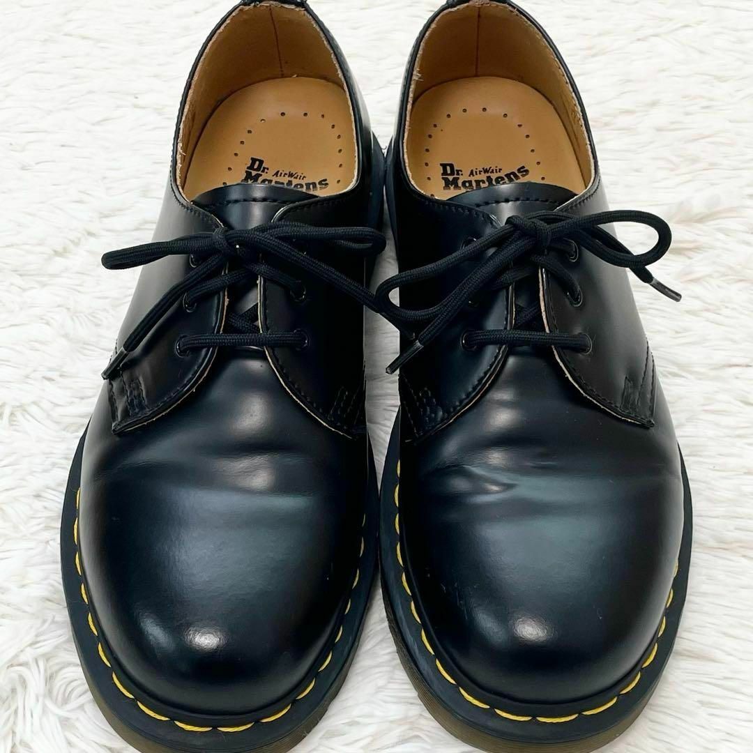 Dr.Martens(ドクターマーチン)の【美品✨人気】ドクターマーチン 3ホールシューズ レザー 革靴 AW004 黒 レディースの靴/シューズ(ローファー/革靴)の商品写真