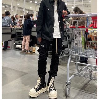 リックオウエンス(Rick Owens)のドローストリングス カーゴパンツ(ワークパンツ/カーゴパンツ)