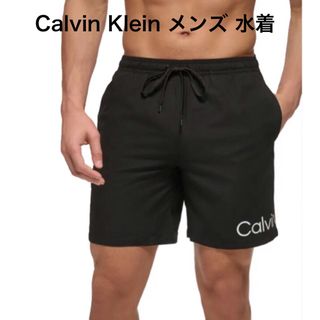 カルバンクライン(Calvin Klein)の新品　Calvin Klein メンズ  水着　ロゴ入り　スイム トランクス(水着)