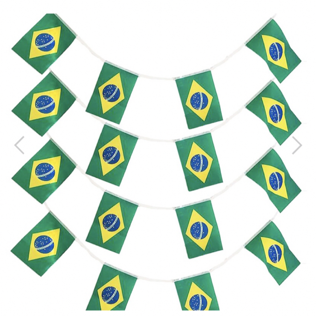 ブラジル　国旗　旗　万国旗　フェス　イベント　パーティー　誕生日　Brazil ハンドメイドのパーティー(その他)の商品写真
