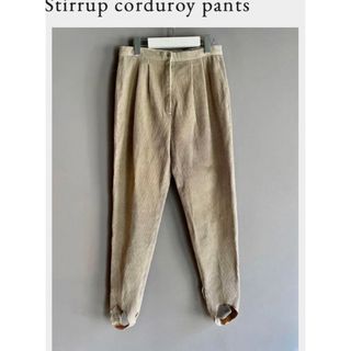 VINTAGE - ララヴィンテージStirrup corduroy pantsトレンカroku