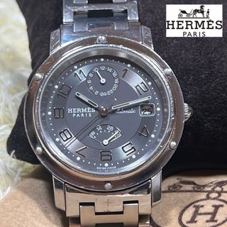 Hermes - エルメス クリッパー 自動巻　パワーリザーブ　グレー文字盤 CL2.810