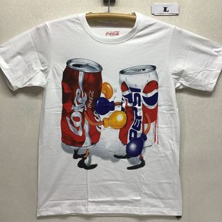 新品 コカコーラ缶vsペプシ缶 ボクシング Ｔシャツ Lサイズ  管3163