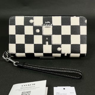 コーチ(COACH)のCOACH コーチ チェッカーボード プリント  長財布 CR622  新品 (財布)