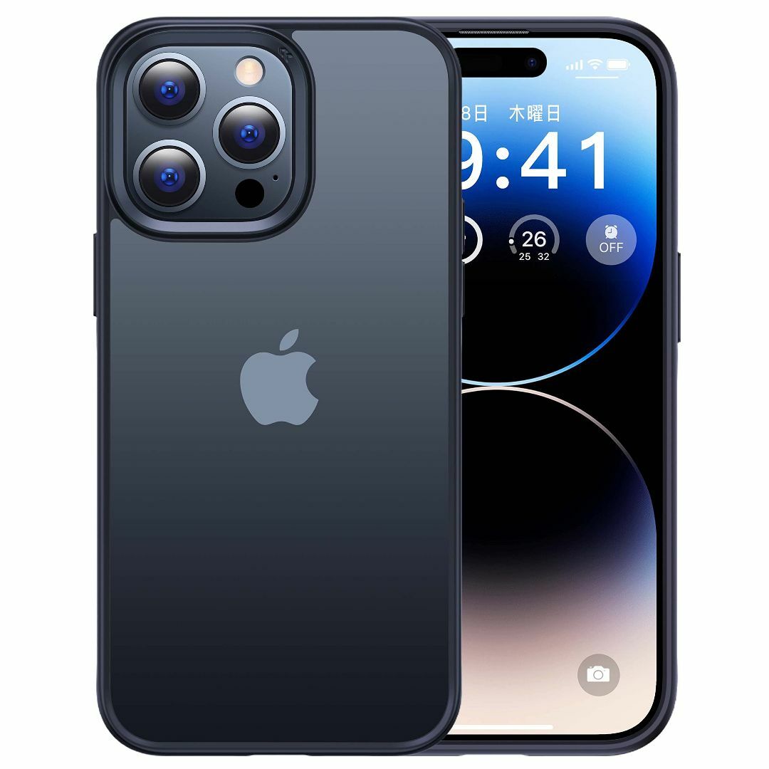 【色: ブラック】【本体の色・４色】CASEKOO iPhone14ProMax スマホ/家電/カメラのスマホアクセサリー(その他)の商品写真