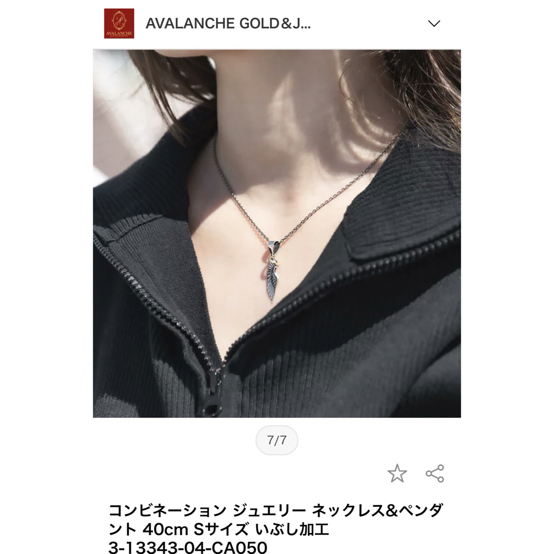 AVALANCHE(アヴァランチ)のAVALANCHE ネックレス　S ペンダント メンズのアクセサリー(ネックレス)の商品写真