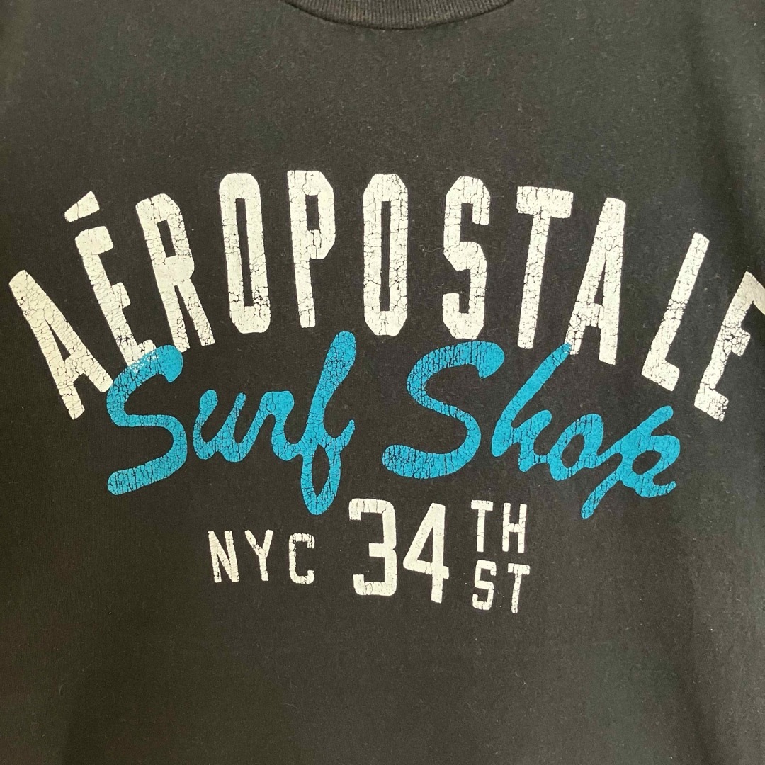 AEROPOSTALE(エアロポステール)のエアロポステールオールドデザインアーチビッグロゴTシャツtシャツ黒オーバーサイズ メンズのトップス(Tシャツ/カットソー(半袖/袖なし))の商品写真