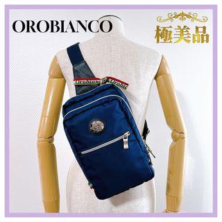 Orobianco - 【Orobianco×Men's BIGI/美品】ボディバッグ【千鳥柄/本革 Orobianco - 【Orobianco×Men's BIGI/美品】ボディバッグ【千鳥柄/本革